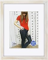 Vista 66 de RPJC - Marco de fotos de 4 x 4 pulgadas hecho de madera maciza con vidrio de alta definición para montaje en pared, acabado en madera flotante