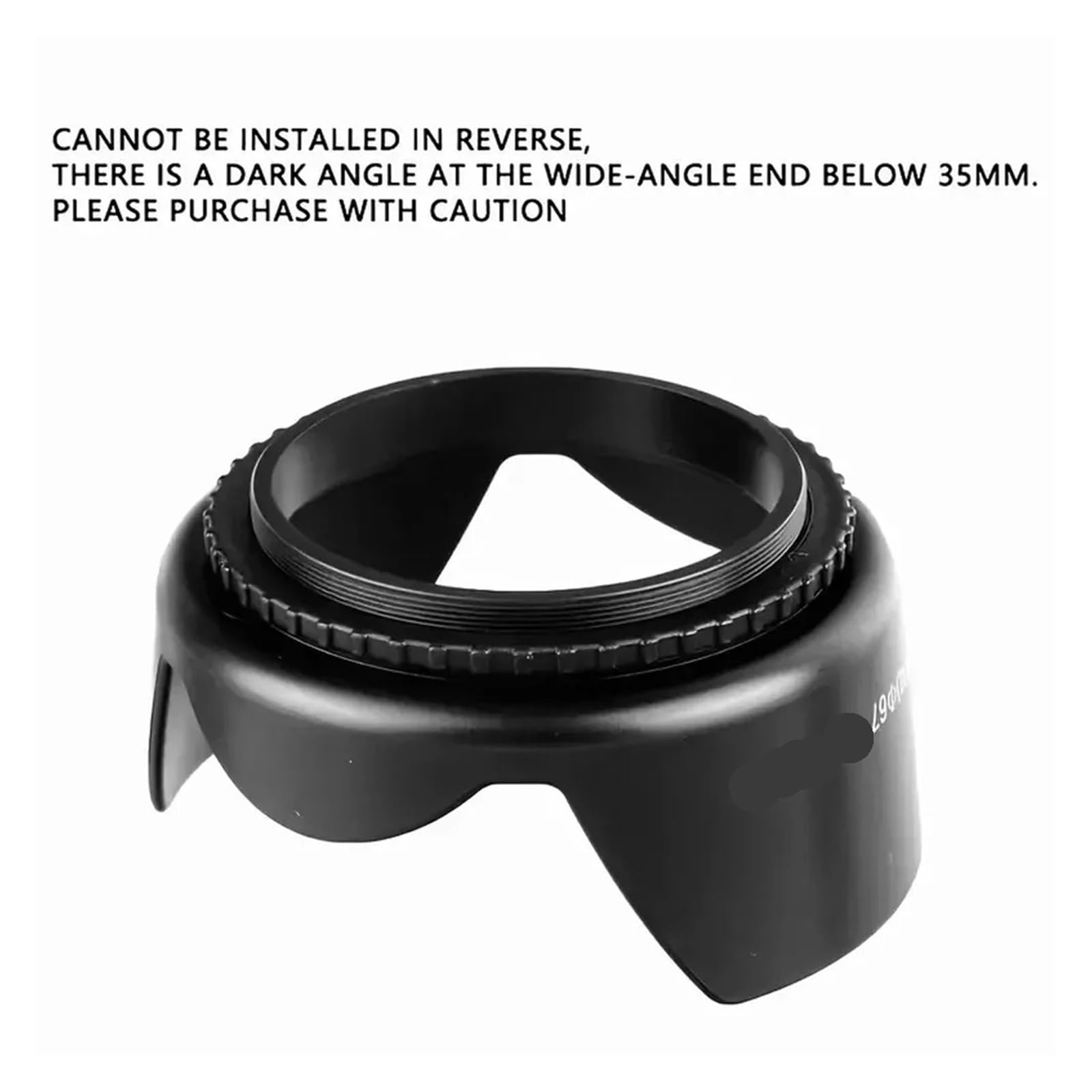 Paraluce For Fotocamera, Compatibile Con Canon, Paralume Protettivo For Fotocamera DSLR SLR(82mm,B)