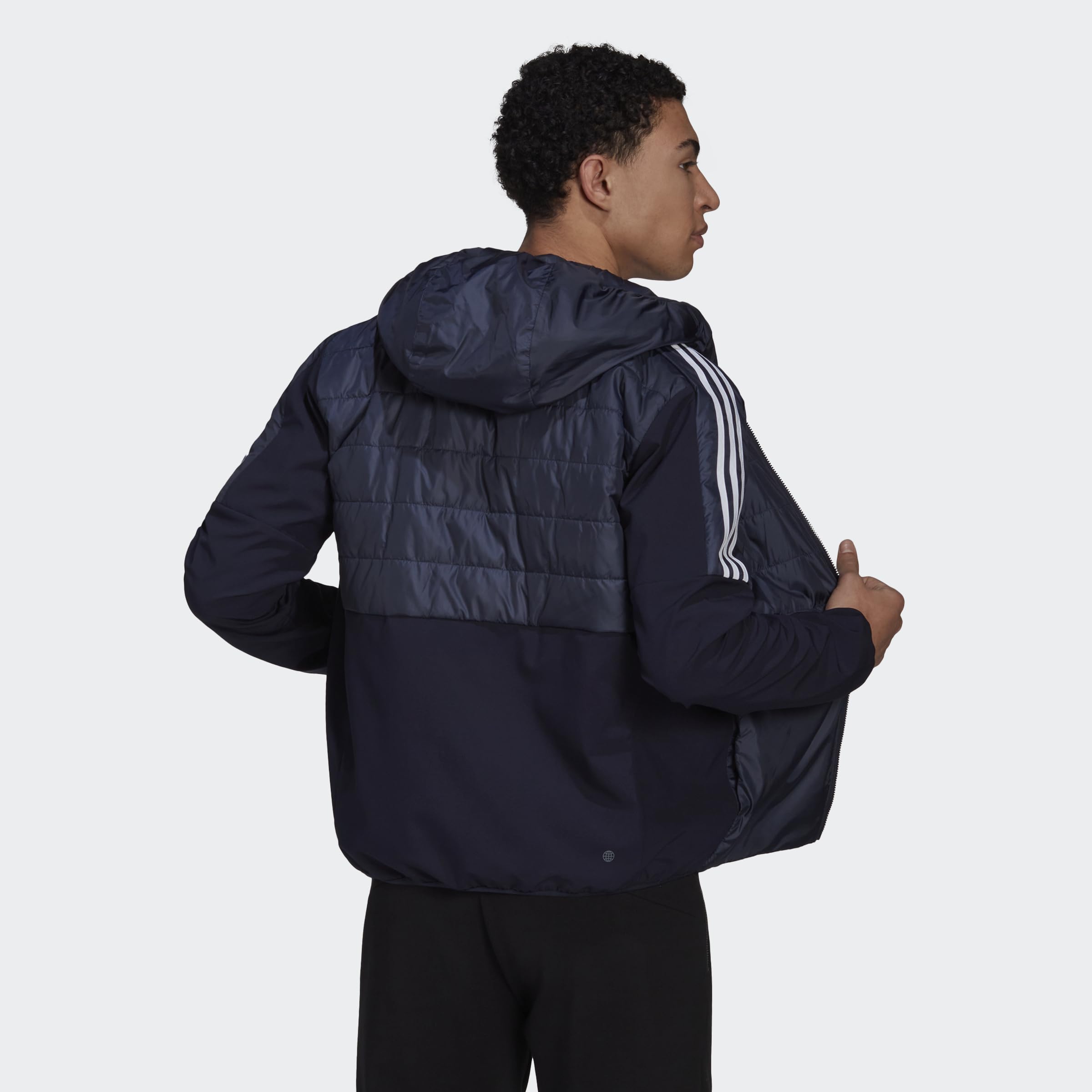 adidas Kurtka (średnia waga) Mężczyźni Essentials Insulated Hooded Hybrid Jacket