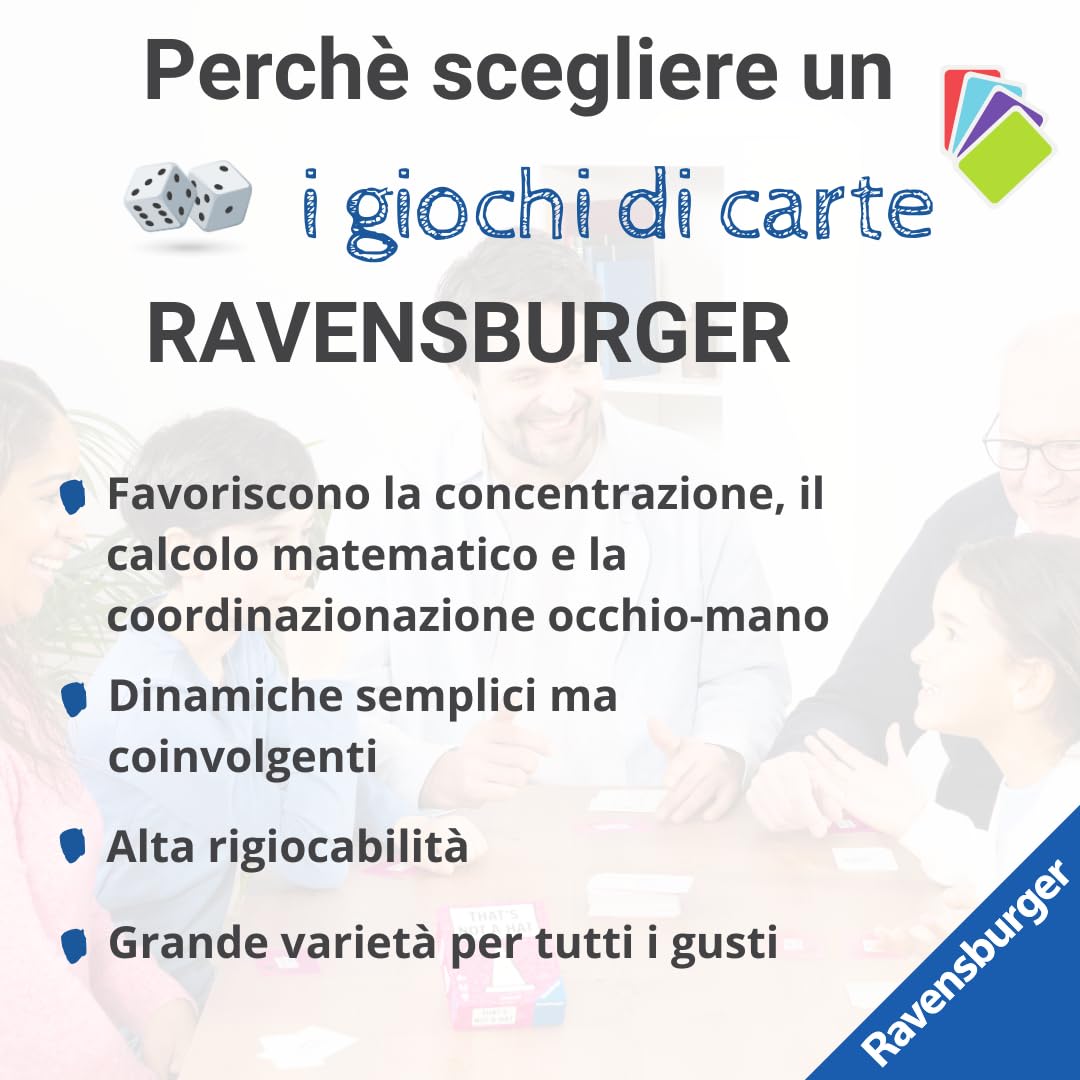 Ravensburger - Push | Giochi di Carte Adulti | Giochi Carte per Bambini 8 Anni | 2-6 Giocatori | Gioco di 60 Minuti | Regalo Bambini 8 Anni O più | Edizione in Italiano