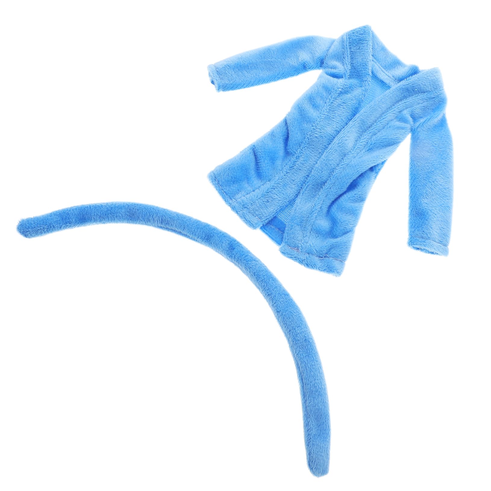 FELTECHELECTR Miniature Doll Bathrobe Accessory Mini Dolls Clothing Role Play Set for Home Decor Dollhouse