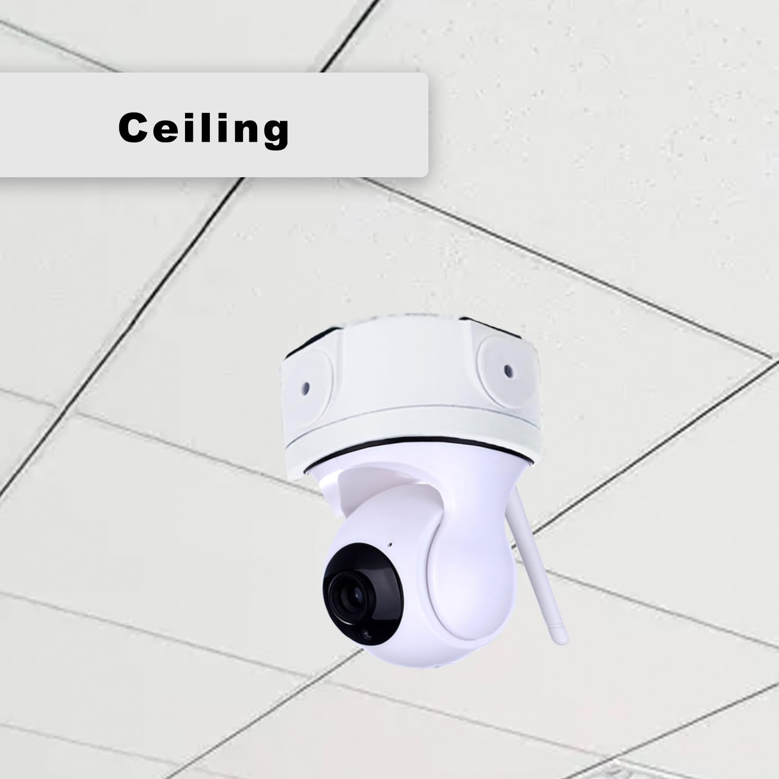 Puszka przyłączeniowa do kamery, puszka rozgałęźna, ukryty kabel ze stopu aluminium, do kamery kopułkowej, wodoszczelna, do kamer monitorujących wewnątrz i na zewnątrz, nadaje się do ścian, sufitów