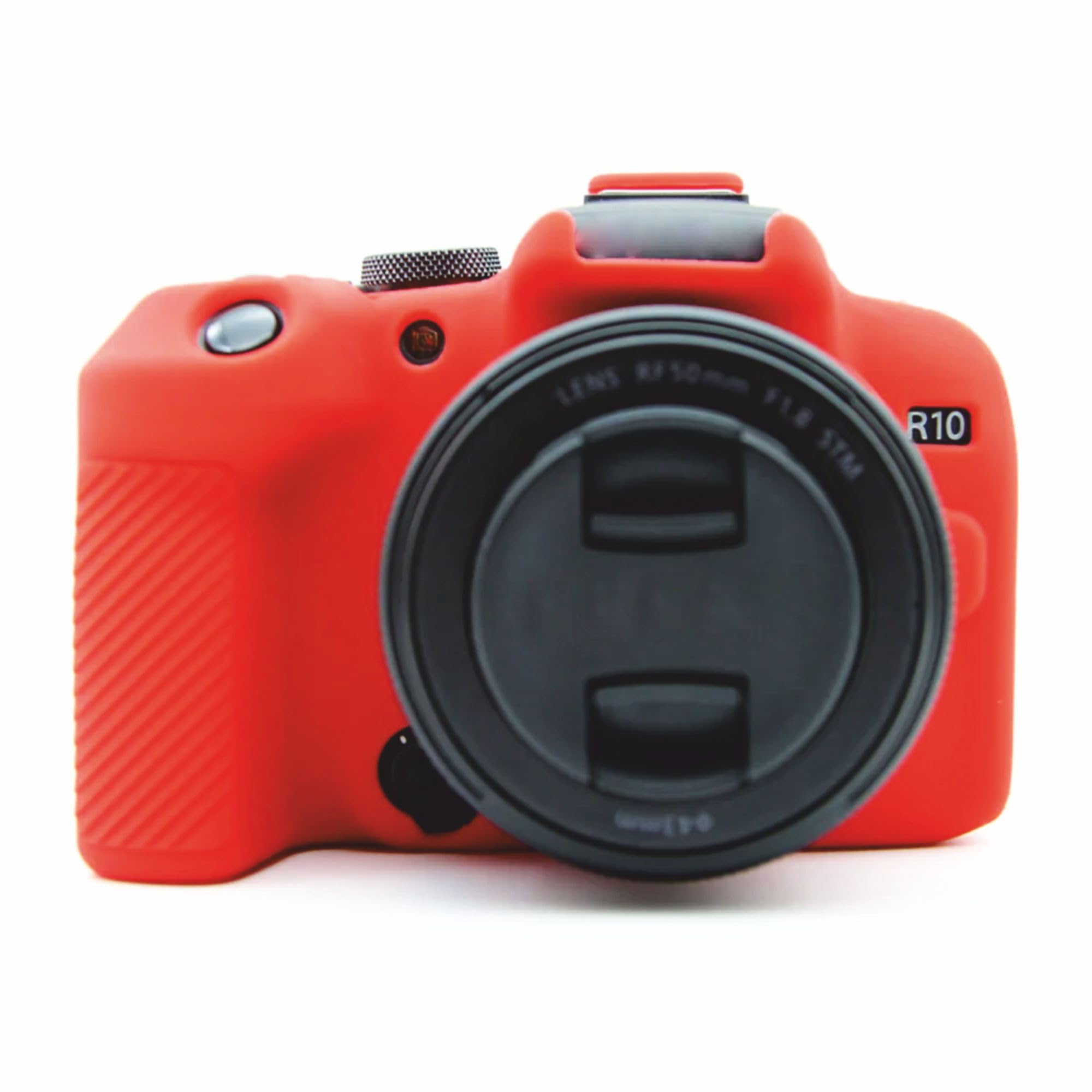 Silicon Cover Protective Camera case Cover Compatible for Canon EOS R10 -RED-image-27