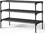 Kitsure Shoe Rack - Non-Woven Shoe Rack Shelf, Shoe Organizer for Closet, Entryway, Garage & Corridor, Stackable Shoe Shelves, 27.5