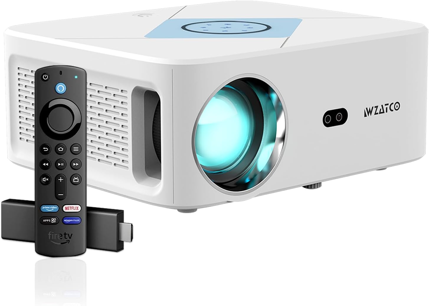 Alpha 3 Android + FTS (Certified Netflix, Prime, Hotstar and More), Full HD 1080P Native, 12000L (770 ANSI), Dolby, HDMI ARC, Fully Automatic | Projector for Home 4K | White