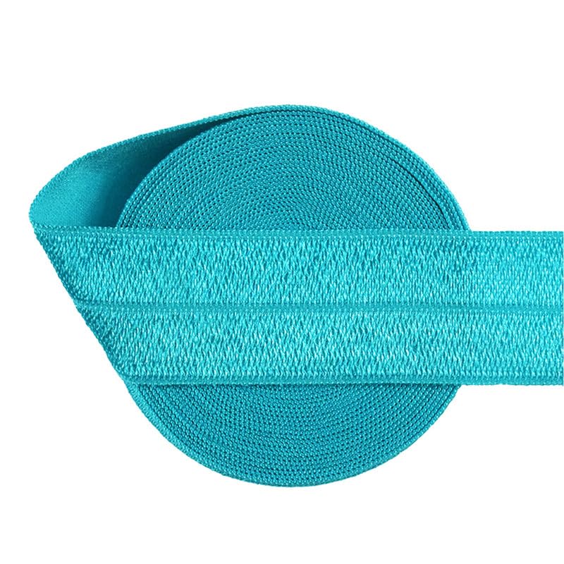 Nine Looms Elastic Band for Sewing,1 Inch 25mm, 10 Yards Elastic Band High Elasticity Knit SpoolTornado Blue Sewing Elastic Band for Wig,Waistbands