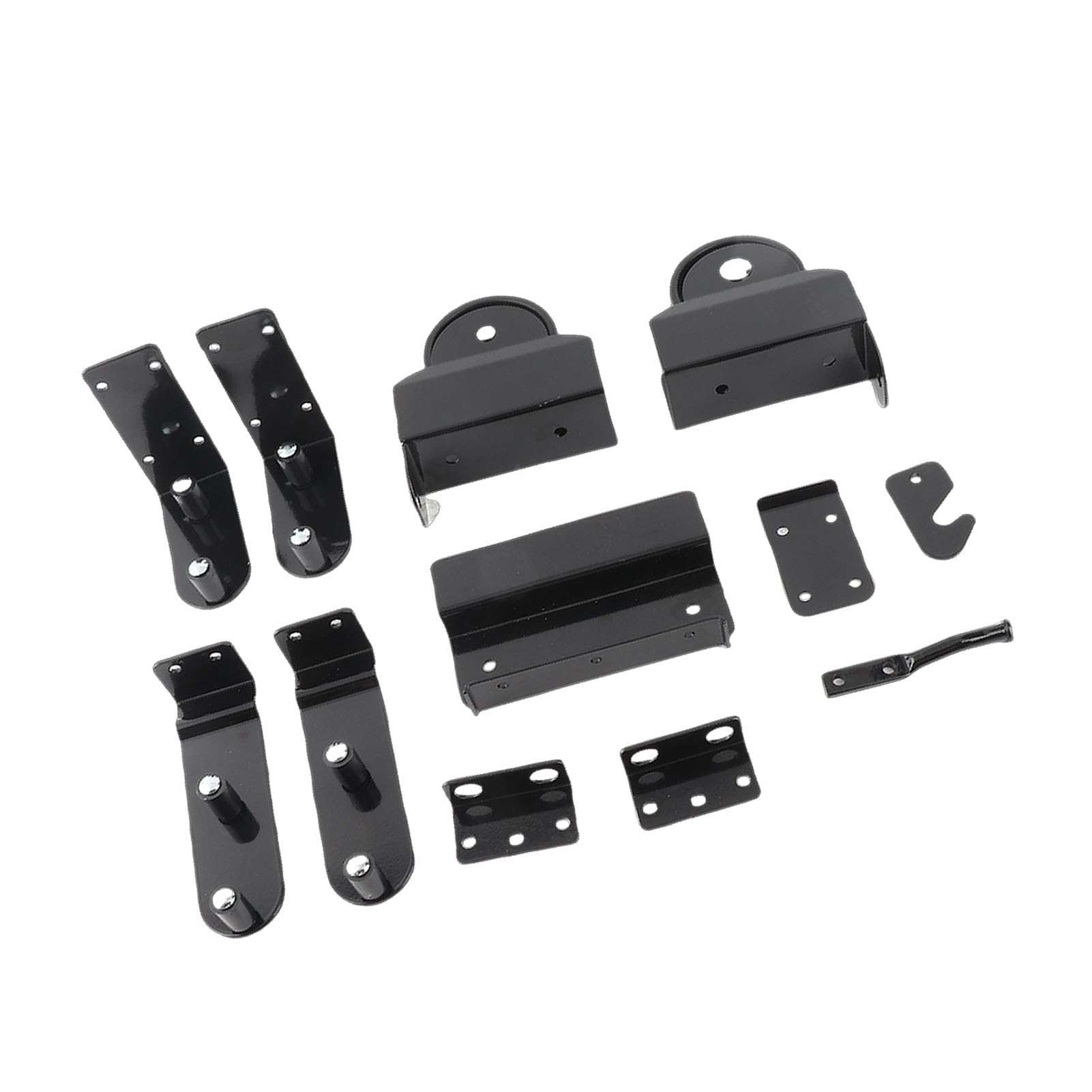 Topiky Kit Hardware per Cancelli Scorrevoli per Carichi Pesanti, Accessori per Cancelli a Rulli con Cuscinetti a Sfera, Kit Rulli per in Acciaio Al Carbonio Chiusura della Porta Stabile e Liscia