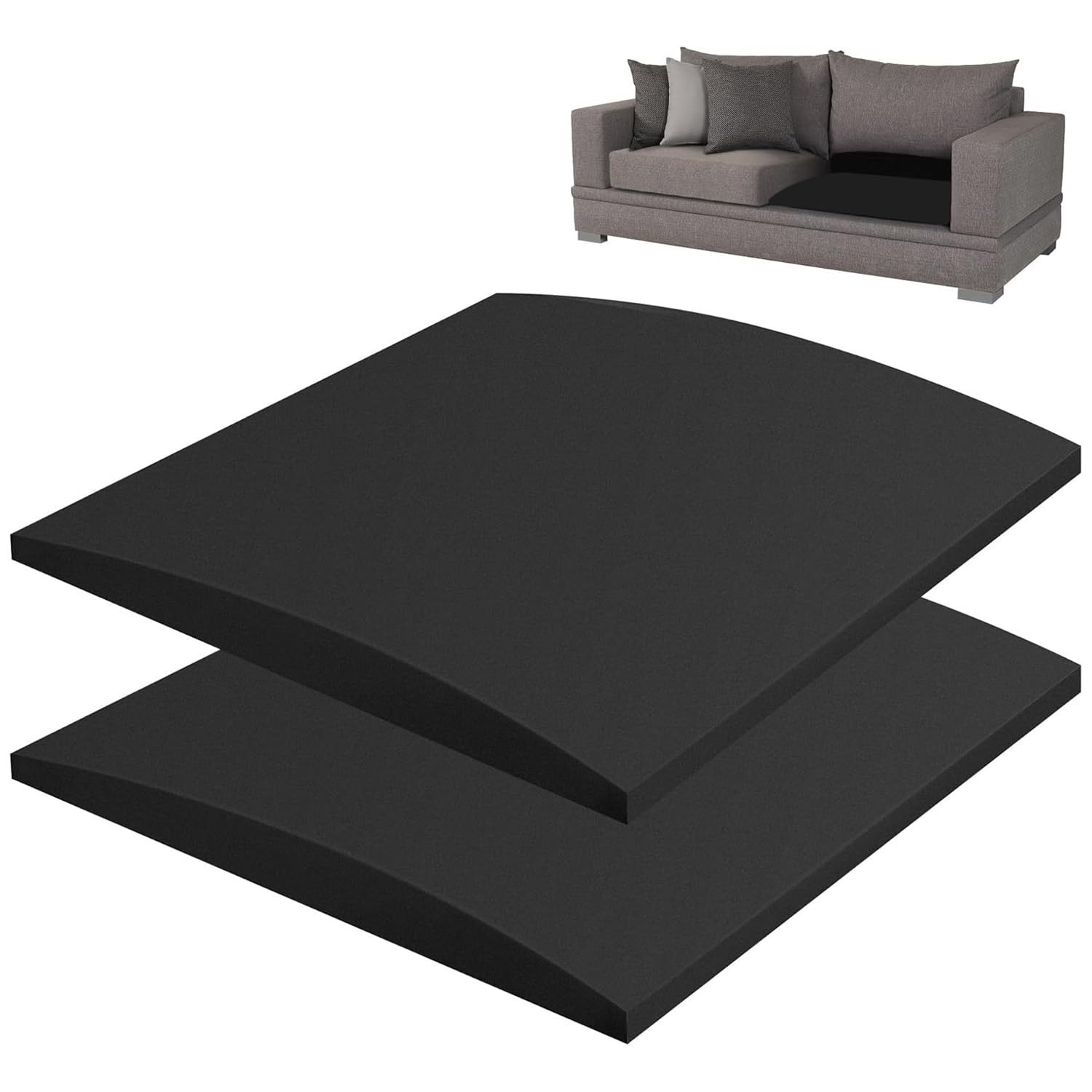 Cumnvulnt 2 Pcs Sofa Cushion Support, High Density Sponge Sofa Support Boards, 50 x 50cm for Sagging Seat, Sofas Foam Cushions Replacement