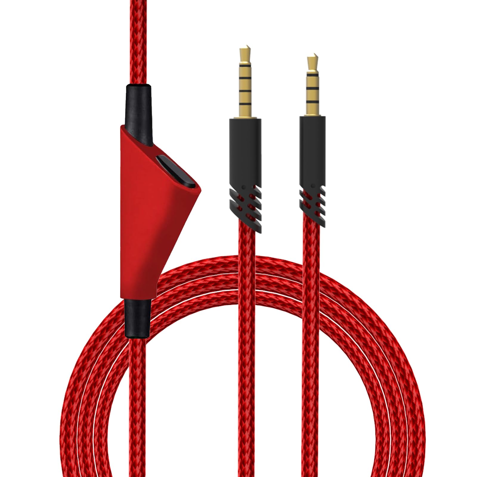 Auhsuxo Replacement A40 Cable, A10 Audio Cable Cord with Inline Mute, Nylon Braided Wire Compatible with Astro A40 TR A40 A10 Gaming Headsets, Fit for