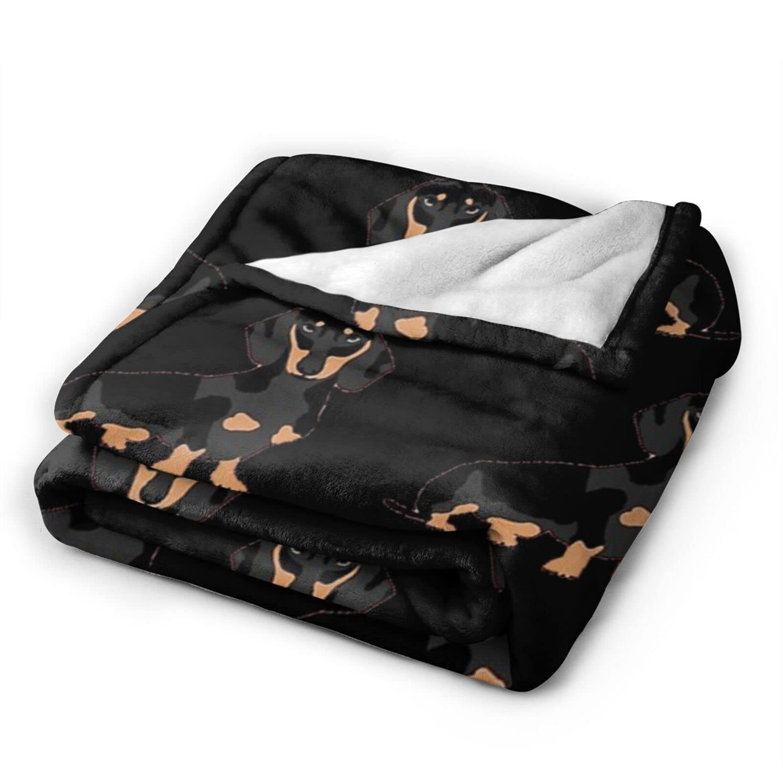 Couverture en micro polaire ultra douce pour chiens - Couverture confortable et chaude pour toutes les saisons - Grande taille, légère, durable et portable pour l'intérieur