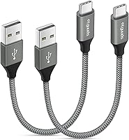 Vista 11 de etguuds Cable USB a USB C de 2 pies, paquete de 2 cables de carga USB A a tipo C de carga rápida para Samsung Galaxy A17 A16 A15 A26 A36 A56, S25