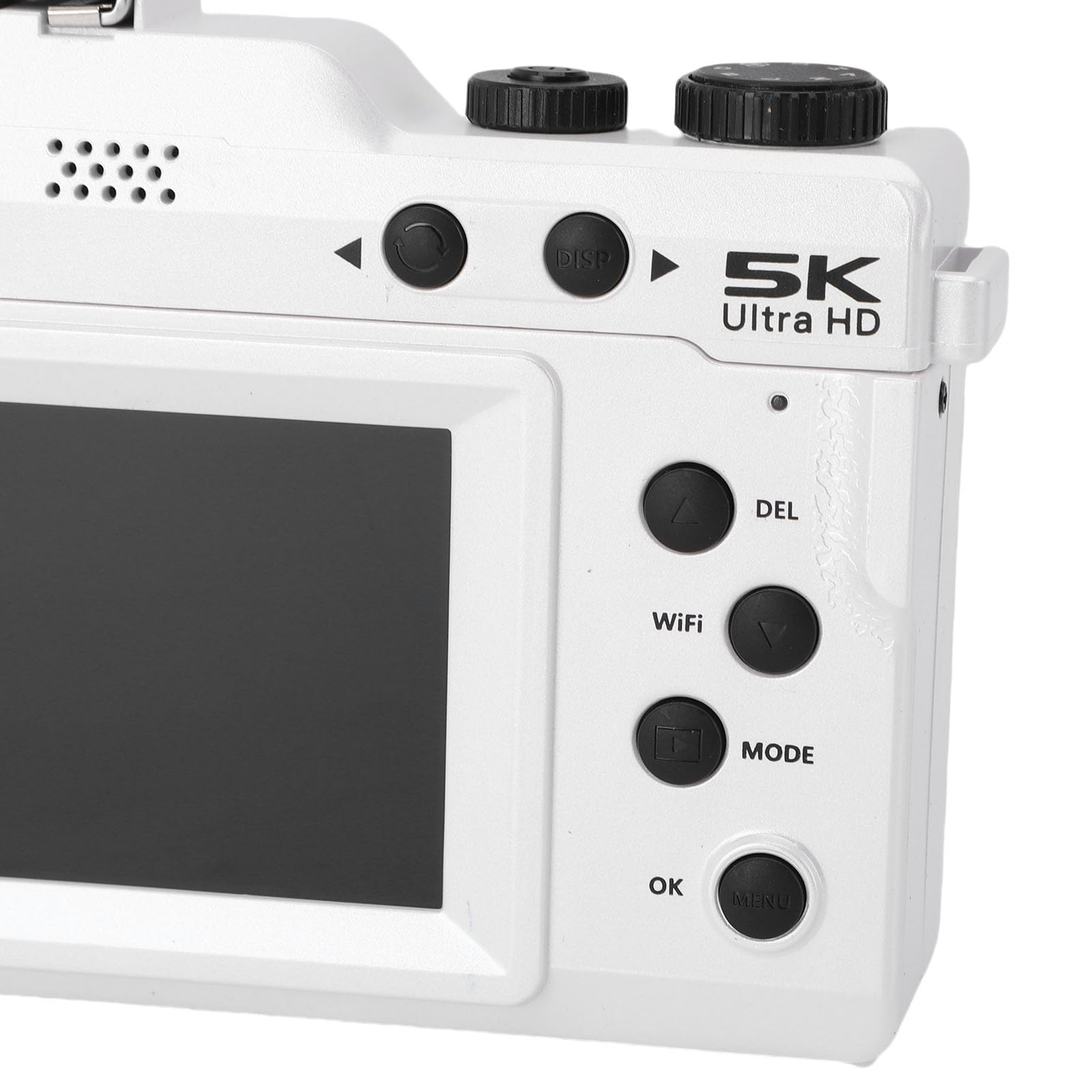 LICAEVEY Caméra Numérique 5K pour la Photographie, 80MP 18X Nigital Zoom Autofocus WiFi Vlog Camera pour la Vidéo Youtube avec écran et Flash de 3 Pouces, Anti-Shake, pour Débutant (Rose dégradé)