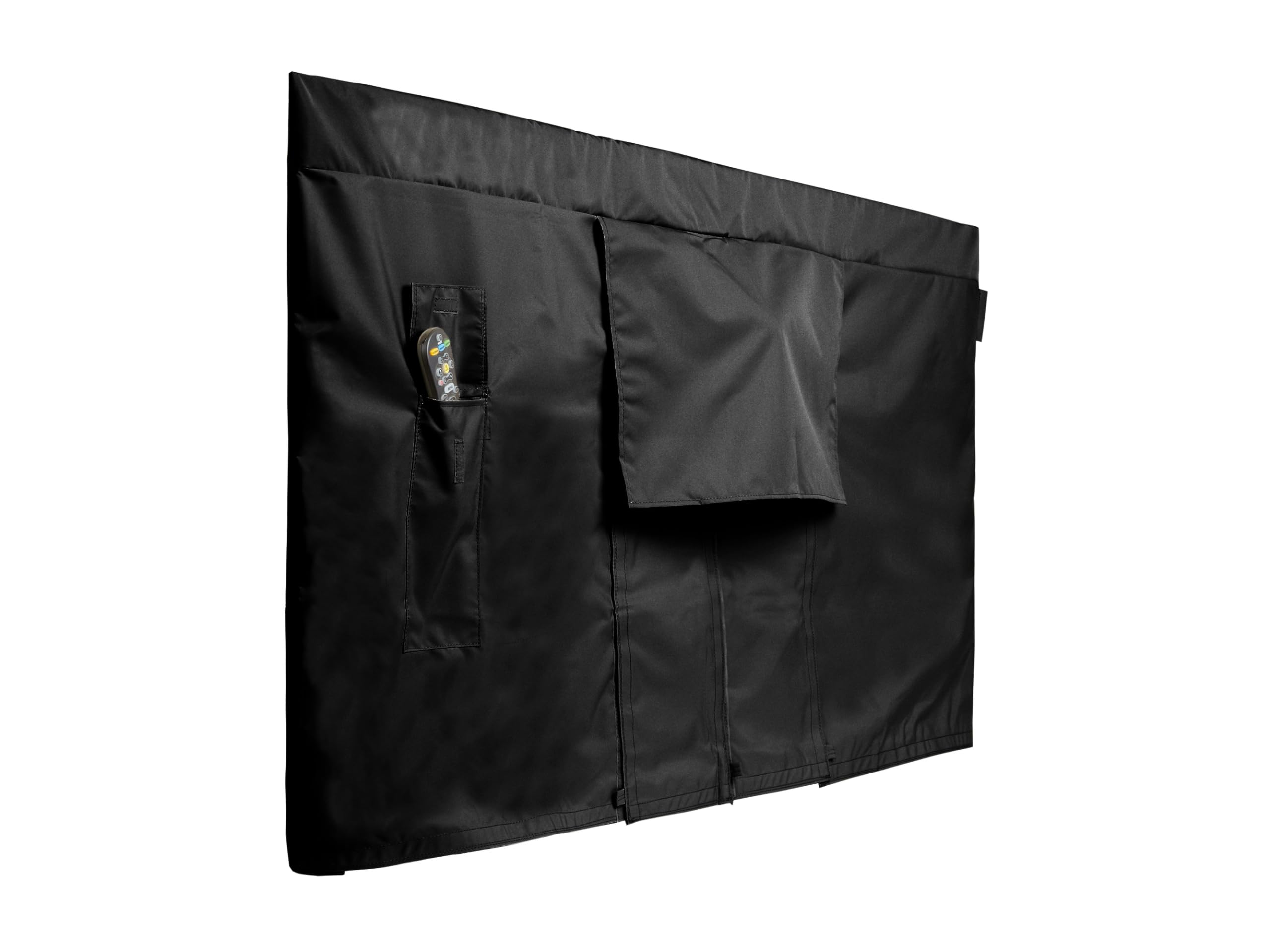 Covermates Outdoor Full TV Cover - Various Sizes, Light Weight Material, Weatherproof, Dustproof, Remote Pocket, Outdoor TV Covers, 42-45 Inch Screen Size, Black