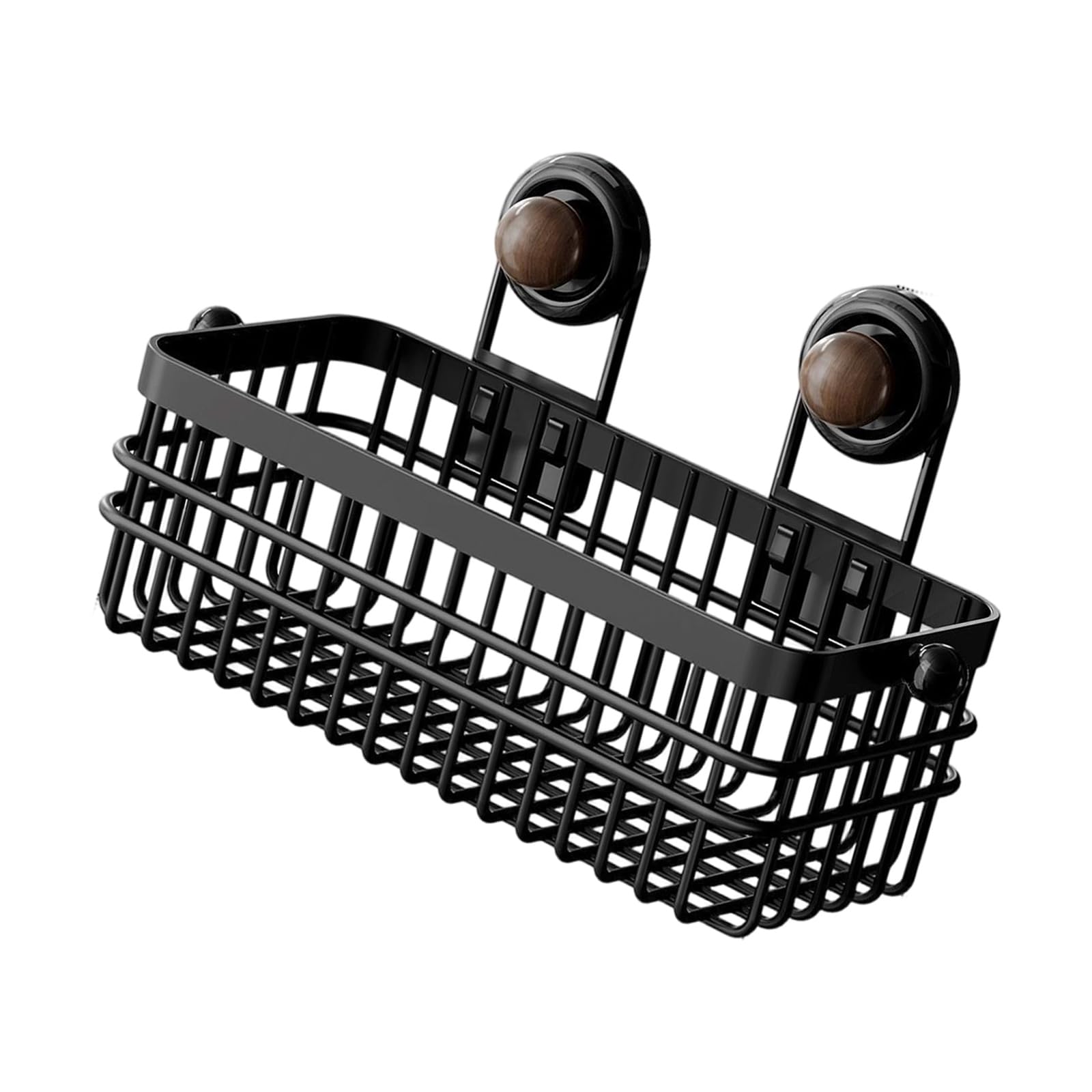 Zeiwohndc Bathroom Suction Cup Basket for Shower Storage of Toiletries and Clean Items Kitchen Storage Basket