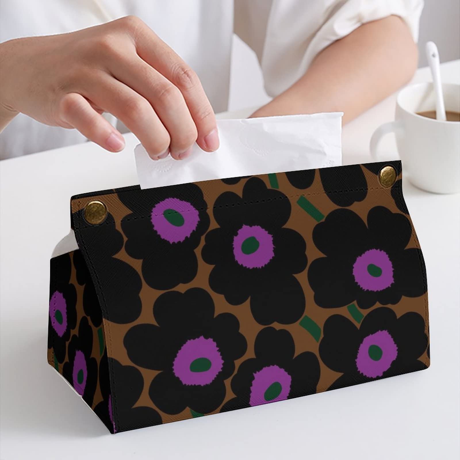 Amazon｜ティッシュケース おしゃれ PUレザー マリメッコ 花柄