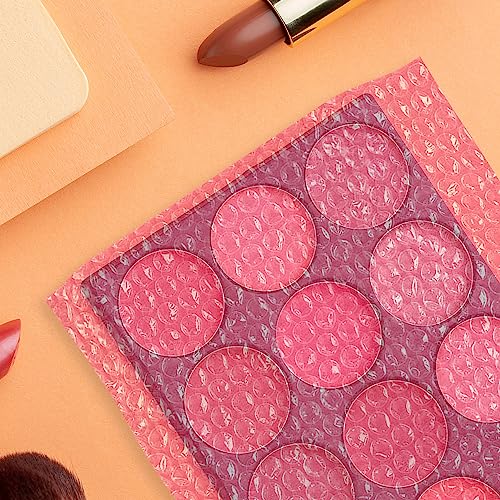 Purevacy Anti Static Bubble Out Bags 4 X 7.5 Inch. Pack Of 25 Pink Polyethylene Self Seal Bubble Pouches. Peel And Seal Bubble Pouch. Waterproof Light Bubble Bags For Packing Electronics, Cosmetic #TOP6