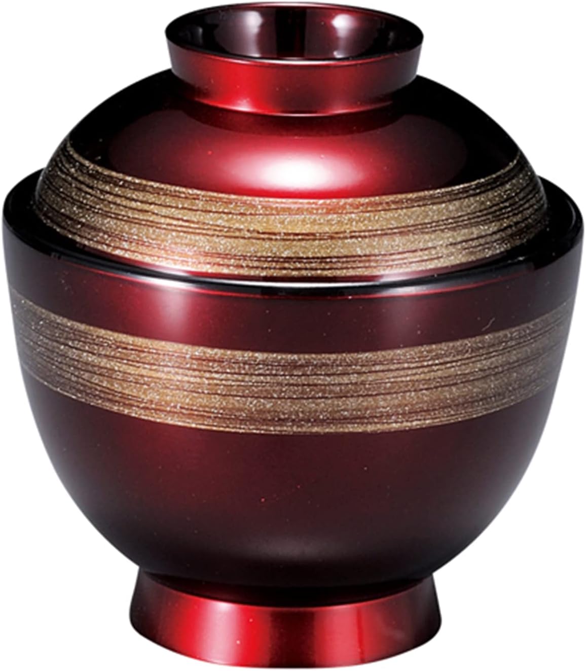 3.5-Jp-Inch Egg Bowl Wine / Silver Scrape 4.1 x 4.1 x 4.1