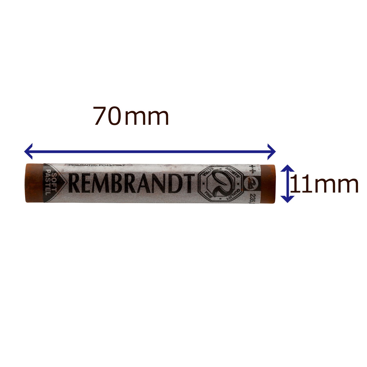 Rembrandt Royal Talens Artists' Soft Pastel, 235.3 Orange (31992353)