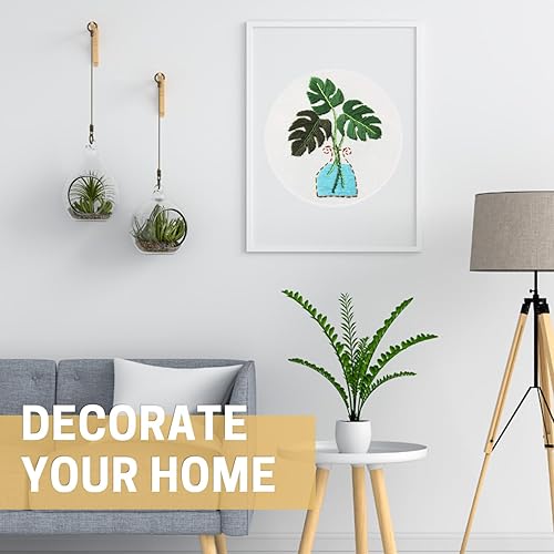 Miniatura 6 de Kit de bordado, incluye aro para bordar, hilos de color y tijeras de bordado para principiantes, kit de punto de cruz hecho a mano para adulto y niño