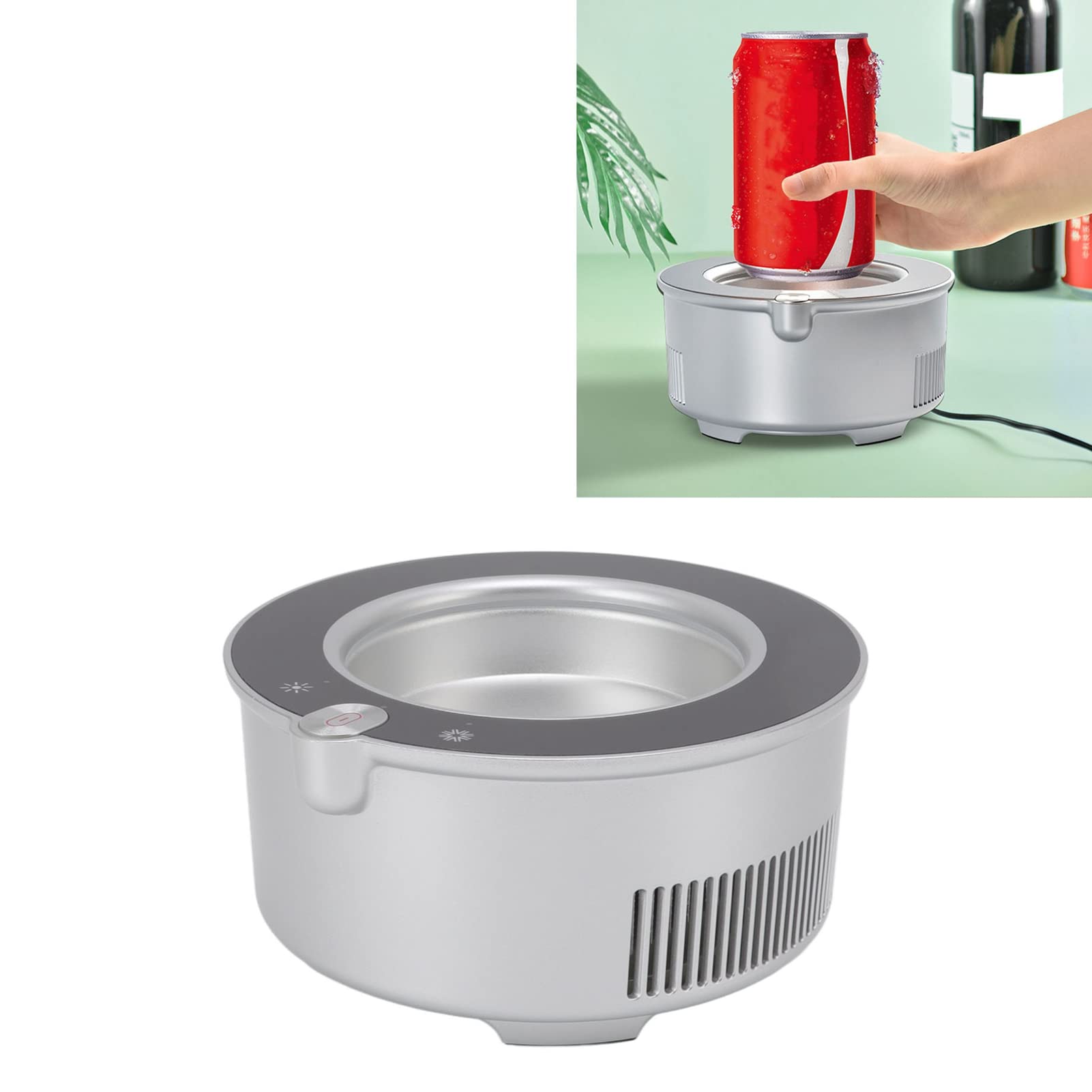 Cooling Heating Coaster Mug Mat Coffee Heating Coaster Beverage Heater Base 11 to 68 ? with USB Cable Dual Use for Office Desk Home