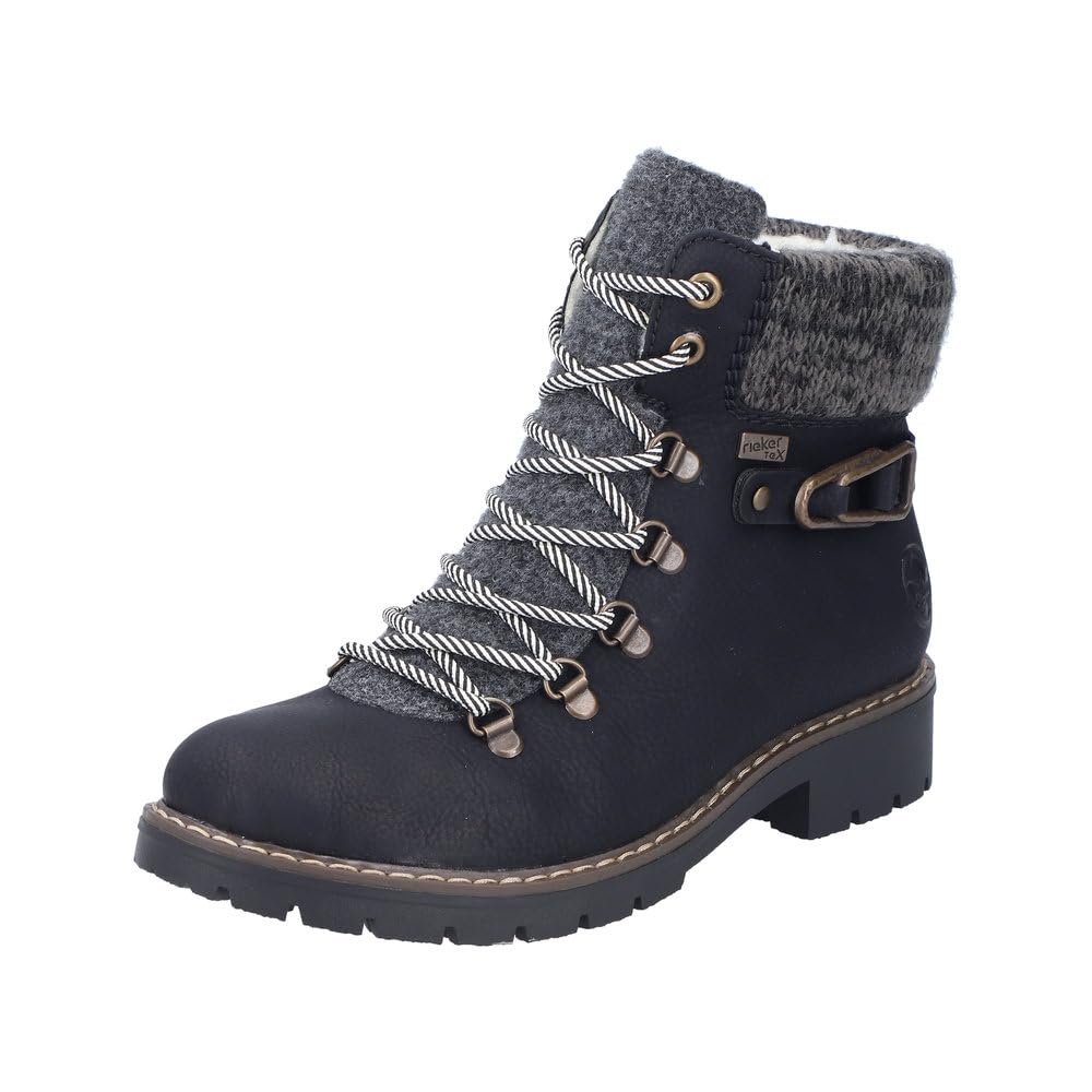 Rieker Y9131 Women's Ankle Boots, Black 00, 3.5 UK