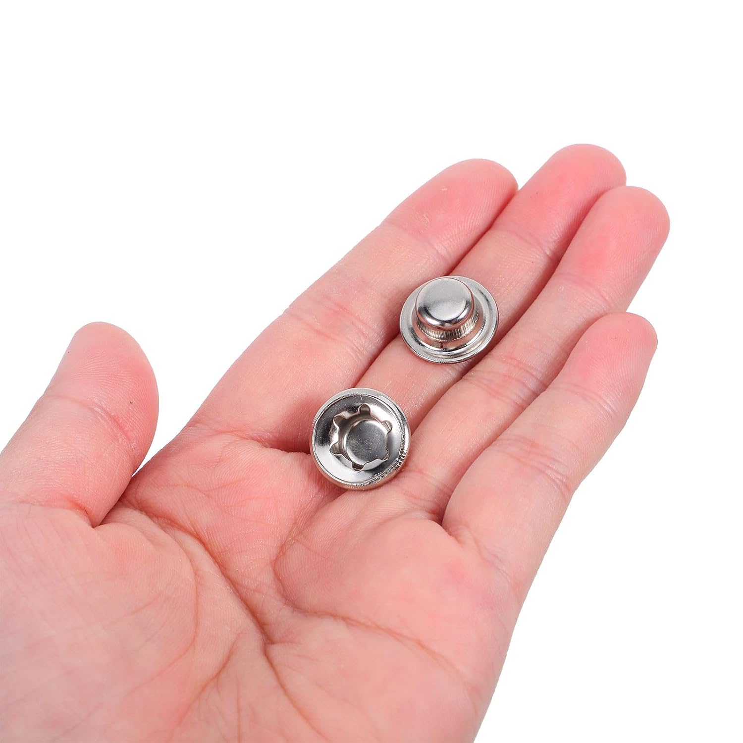 Nickel Plated Cap Nut for Shopping Cart Axles and Casters