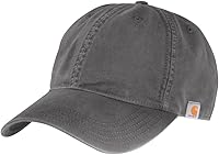 Carhartt Men's Rugged Cotton Canvas Baseball Cap - Sweat-Wicking FastDry, Odor-Fighting Sweatband, Adjustable Fit