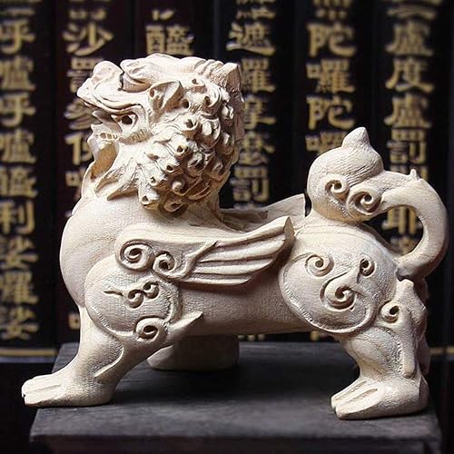 Miniatura 4 de CHUNCIN - Estatua de Feng Shui PixiuPi Yao atrae dinero y buena suerte, riqueza y prosperidad, figura para riqueza, figura de buena suerte,