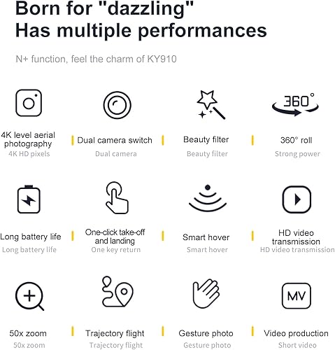 Miniatura 6 de Mini Drone with Camera Dual 4K HD FPV Drone Remote Control Drone with Altitude Hold Headless Mode One Key Start Speed Adjustment Drone