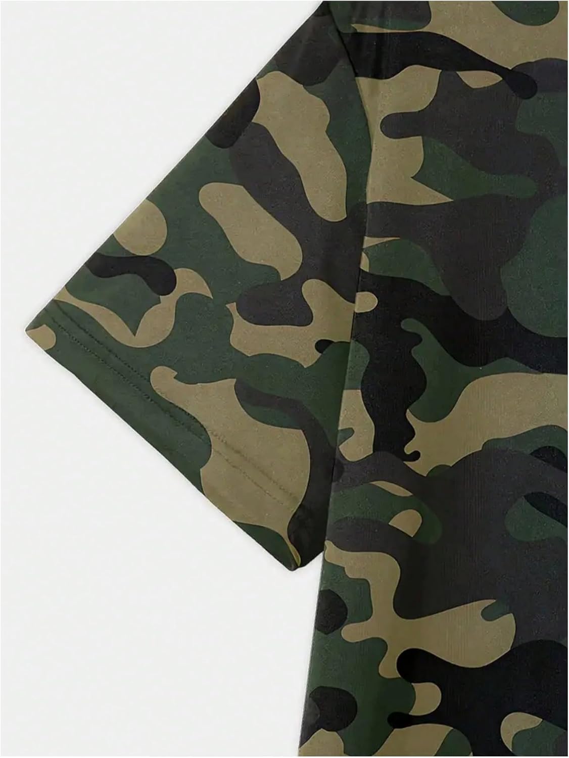Men's Camouflage T Shirts Short Sleeve Crew Neck Camo Summer Tee Tops Hunting Outdoor Clothes - Image 4