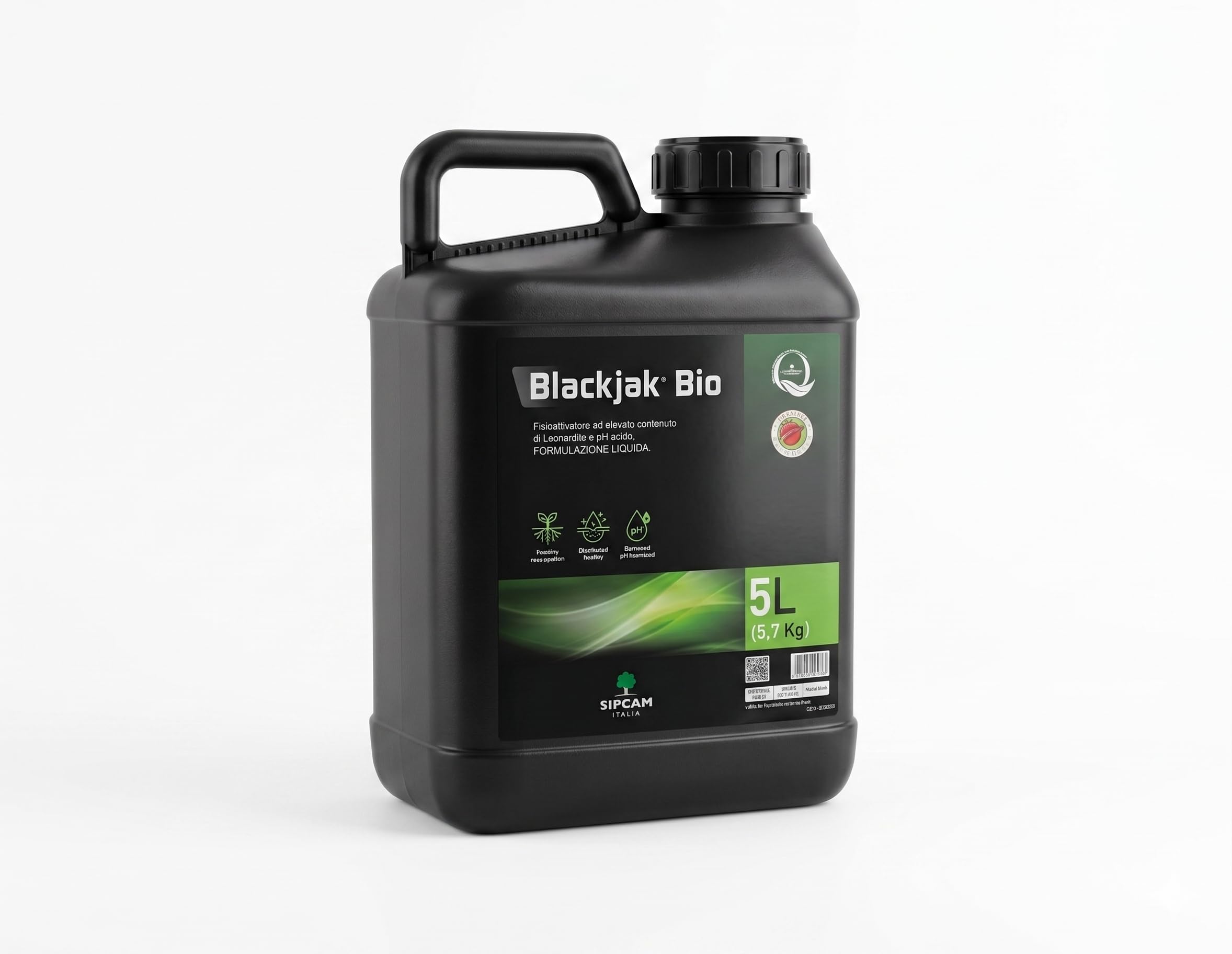 BLACKJAK BIO, Fisioattivatore Radicante con Leonardite, Stimolatore di Crescita per Applicazione Fogliare e Radicale LT 5