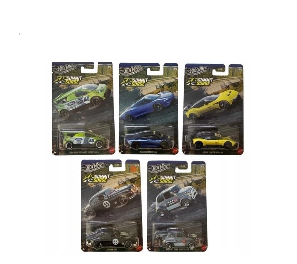 Hot Wheels Silver Series Summit Surge Die-Cast 1:64 Scale Model Car Set (5 Vehicles)