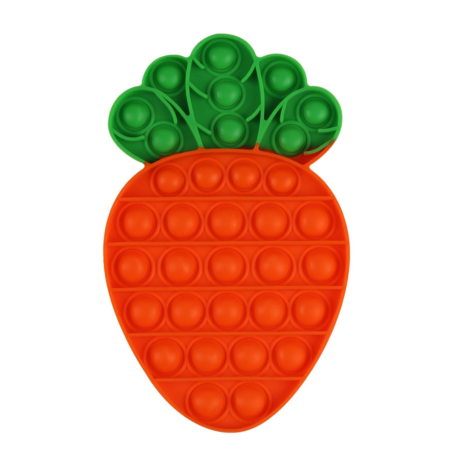 Anboor Pop Fidget Toys, Carrot Push Bubble Fidget Sensory Poppers Toys Stress Relief for Kids Hunt Autism Eucational, Push Sensory Toys for Present
