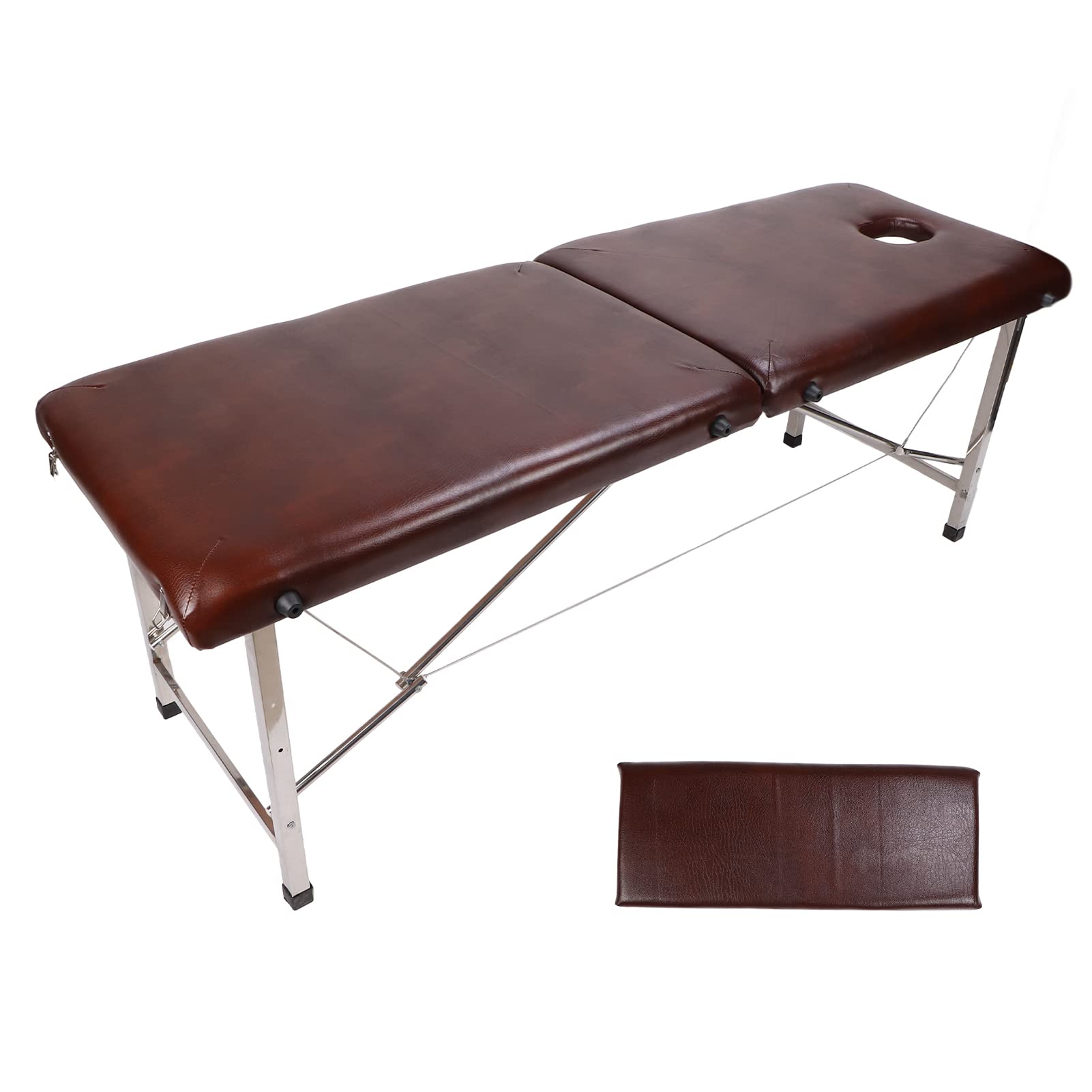 Yinhing Mesa Plegable Estructura de Acero Inoxidable Portátil Cama SPA