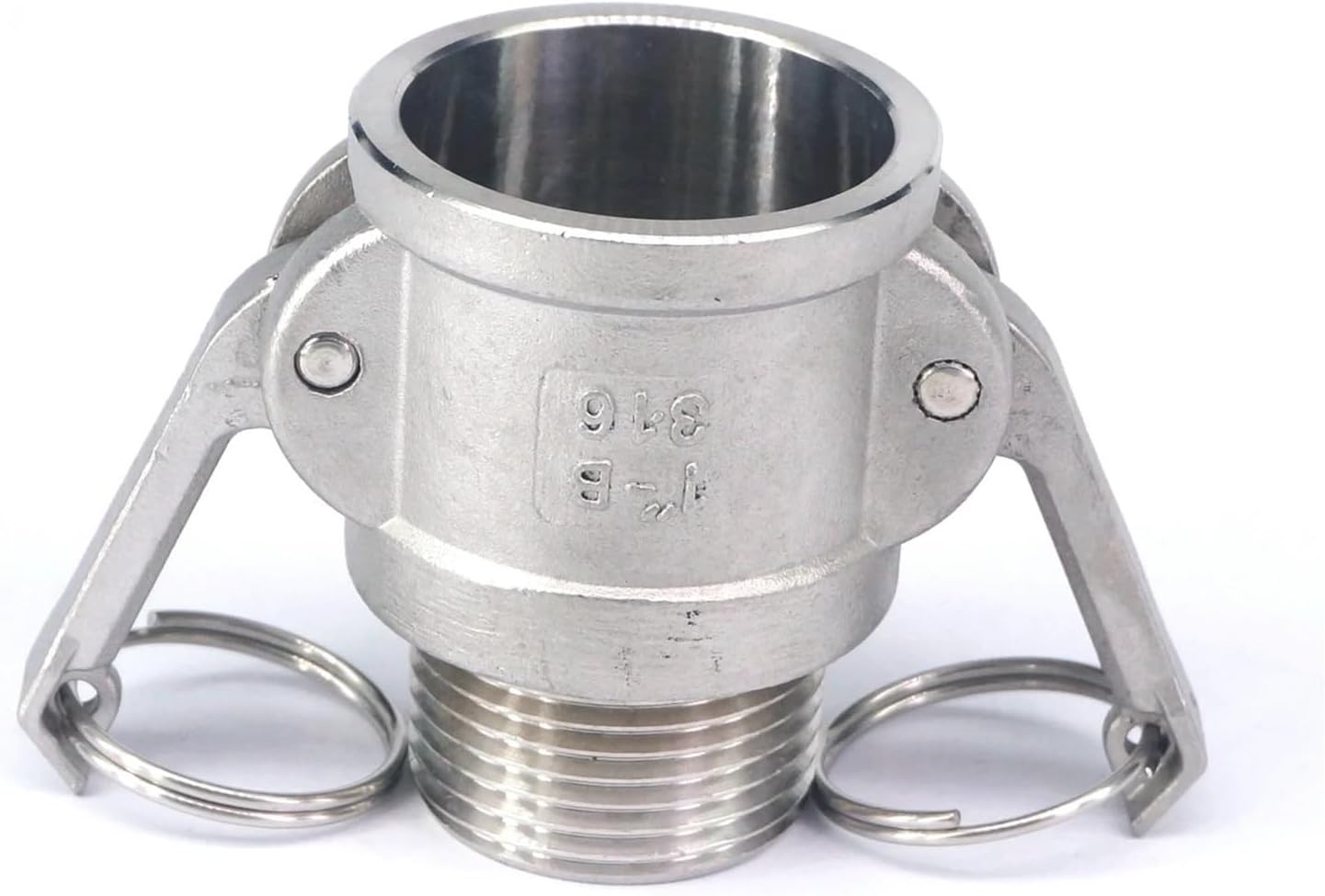 1-1/5.1 cm BSP オスねじ 304 ステンレススチール タイプB ソケット カムロック フィッティング カムと溝カプラー