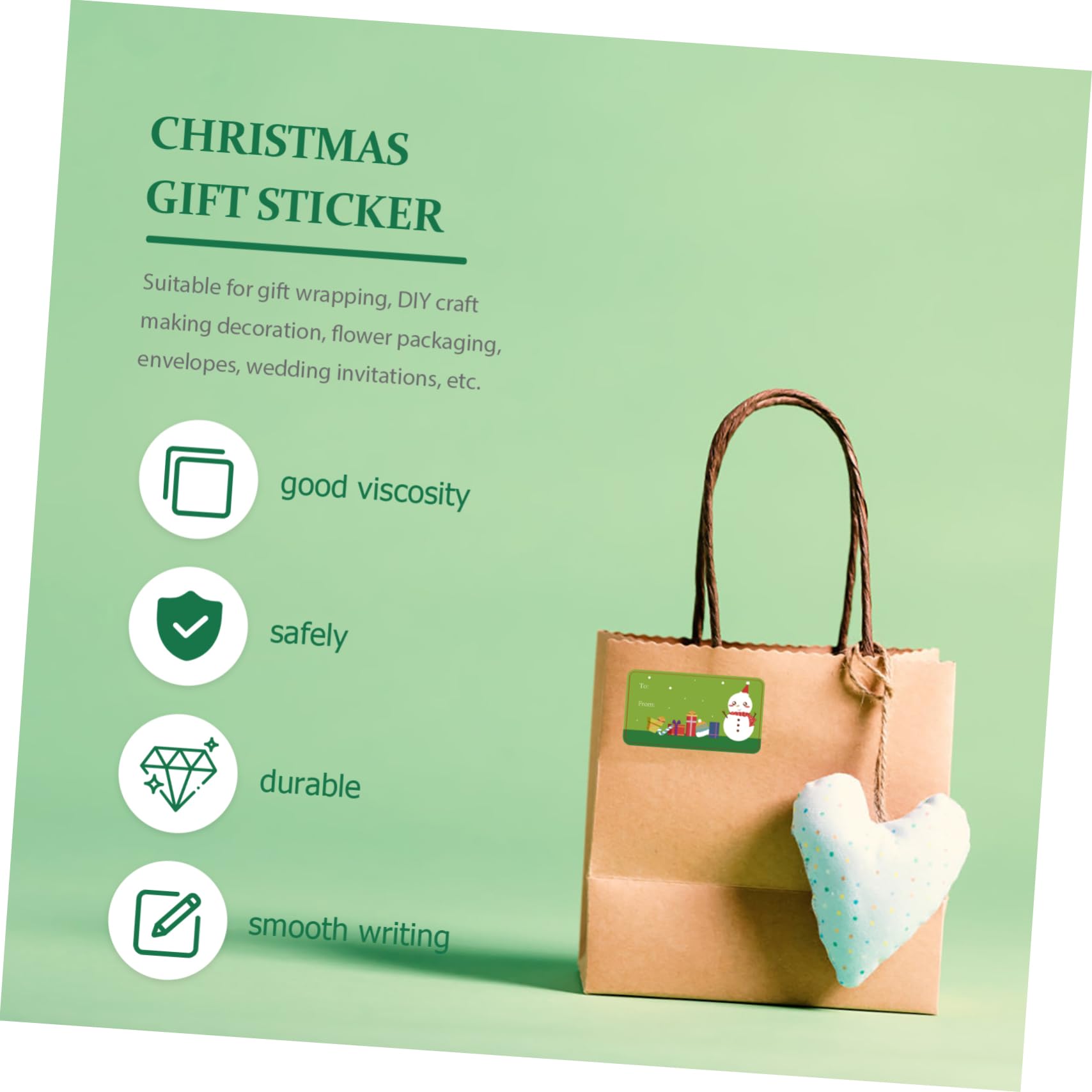 Tofficu 3rollen Weihnachtsaufkleber Selbstklebend Cartoon Geschenkaufkleber Für Umschläge Geschenkpapiere Für Weihnachtskarten Bastelprojekte Und Geschenkverpackungen