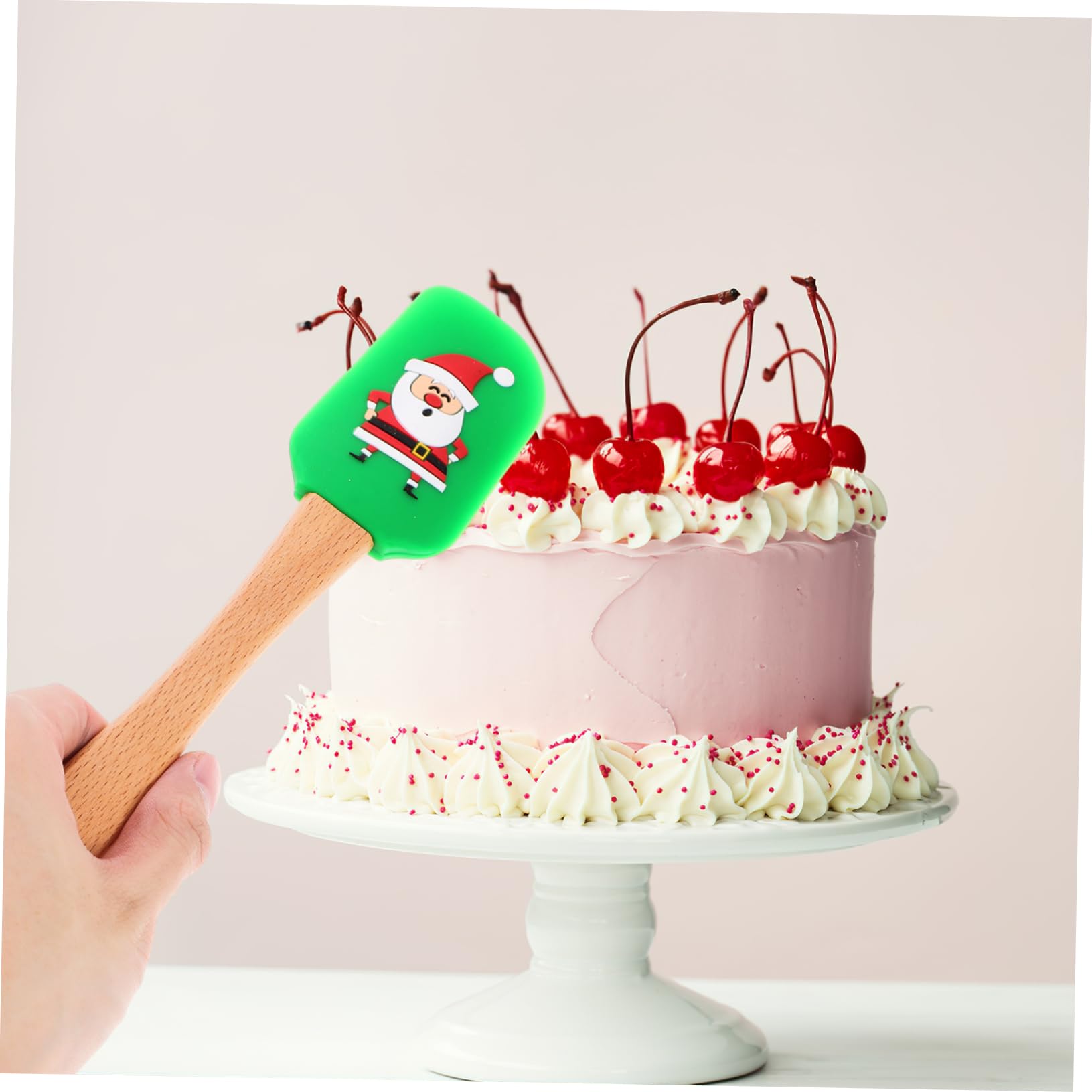 Mikikit 5pièces Spatule de Cuisson Professionnelle Silicone Ustensile de Cuisine pour Pâtisserie Set de Spatules Assorties pour Maison Plusieurs styles