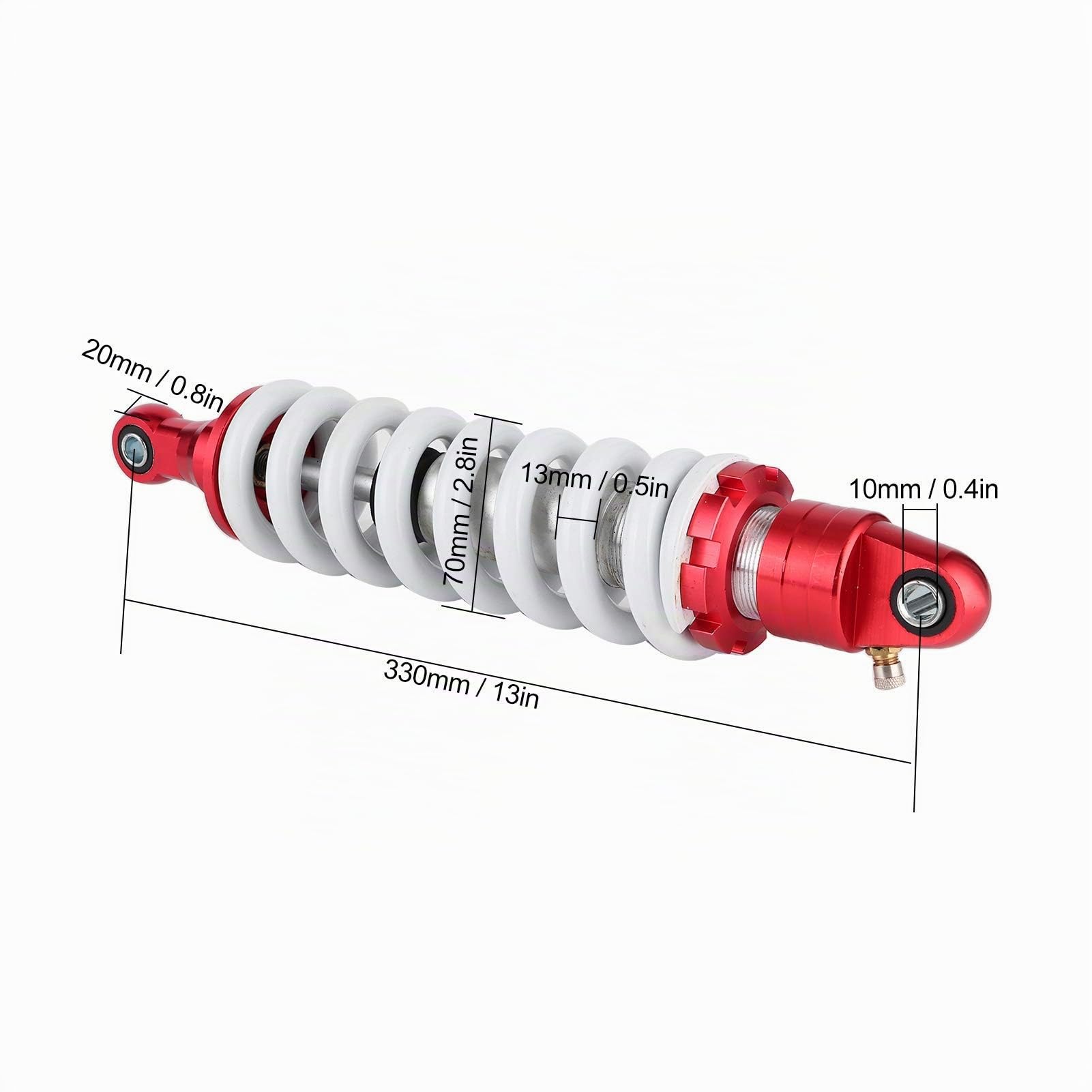 Amortiguador Trasero de 330mm para Motocicleta, Kart, ATV, Motocross, Dirt Bike y Buggy