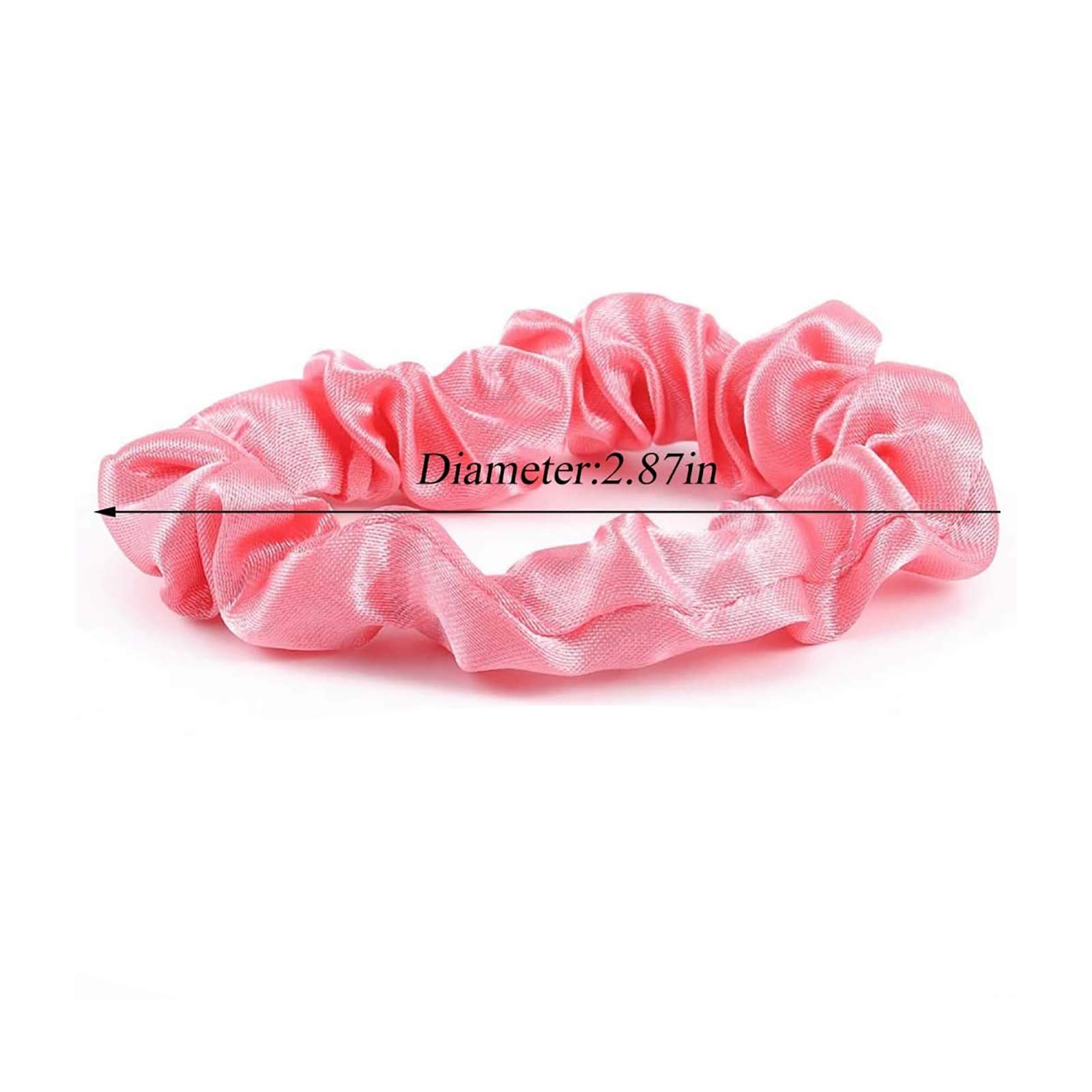 Zestawy 3 sztuk gumek do włosów Scrunchy Różowa szyfonowa różne gumki Scrunchies Jedwabny kucyk