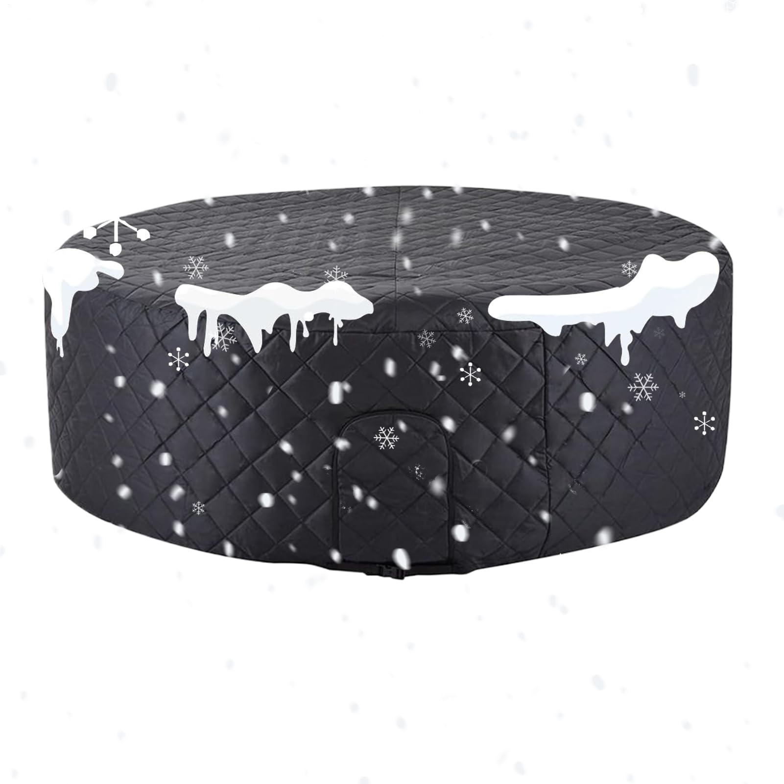 Aislante Para Bañera De Hidromasaje Protección Impermeable, Térmica y Solar | Cubierta Con Aislamiento De Spa Protector Portátil Antipolvo para Jardín, Invierno, Hogar, Comercio y en Clima Frío