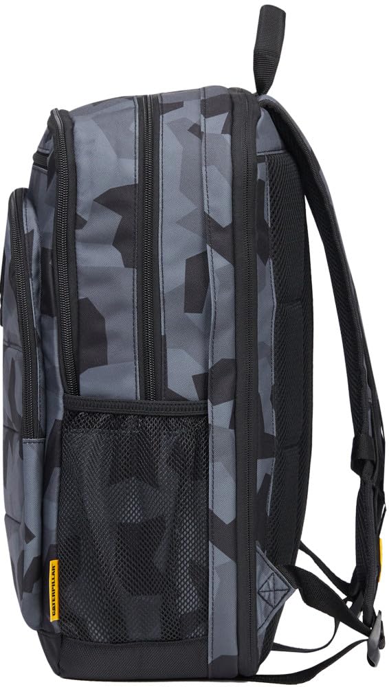 CAT Caterpillar Bennett 84184-661 - Mochila resistente de estilo Workwear, bolsa impermeable de 22 l con compartimento para portátil, ideal para equipaje de mano, universidad y negocios, negro/gris