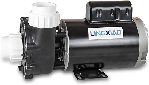 Miniatura 7 de Bombas de spa de bañera de hidromasaje de 2 velocidades, bomba SPA de 3 HP, motor de bomba de spa LX de 56 marcos 220-240 V, puerto de 2 pulgadas