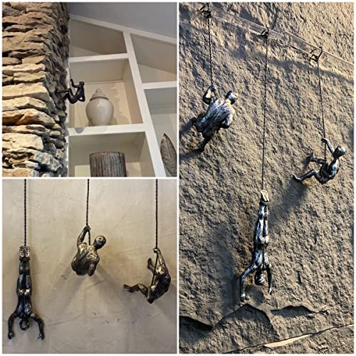 Wibota Climber Wall Decor - Unique Men'S Wall Sculpture For Climbing Enthusiasts Set Of 3 thumb #3