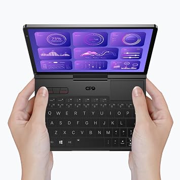 WEELIAO GPD Pocket 4 Mini Gaming Laptop, 8.8-inch Display 2560x1600 Rotating Screen, AMD Ryzen 7 8840U, 16GB RAM, 1TB SSD (16GB RAM+1TB SSD)