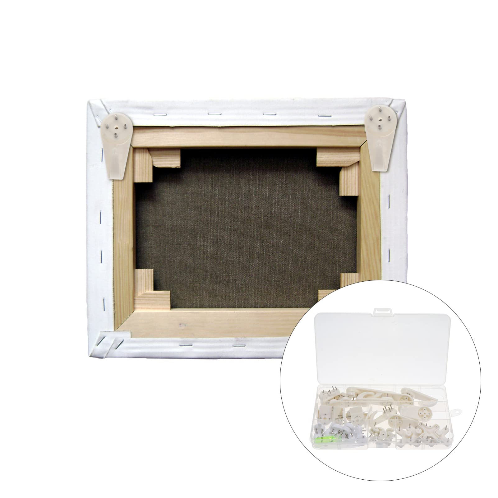 Abaodam Ganchos De Marco De Fotos y Pinturas Ganchos De Pared Sin Perforar Fijación Invisible Para Decoración Del Hogar Fácil Instalación y Almacenamiento