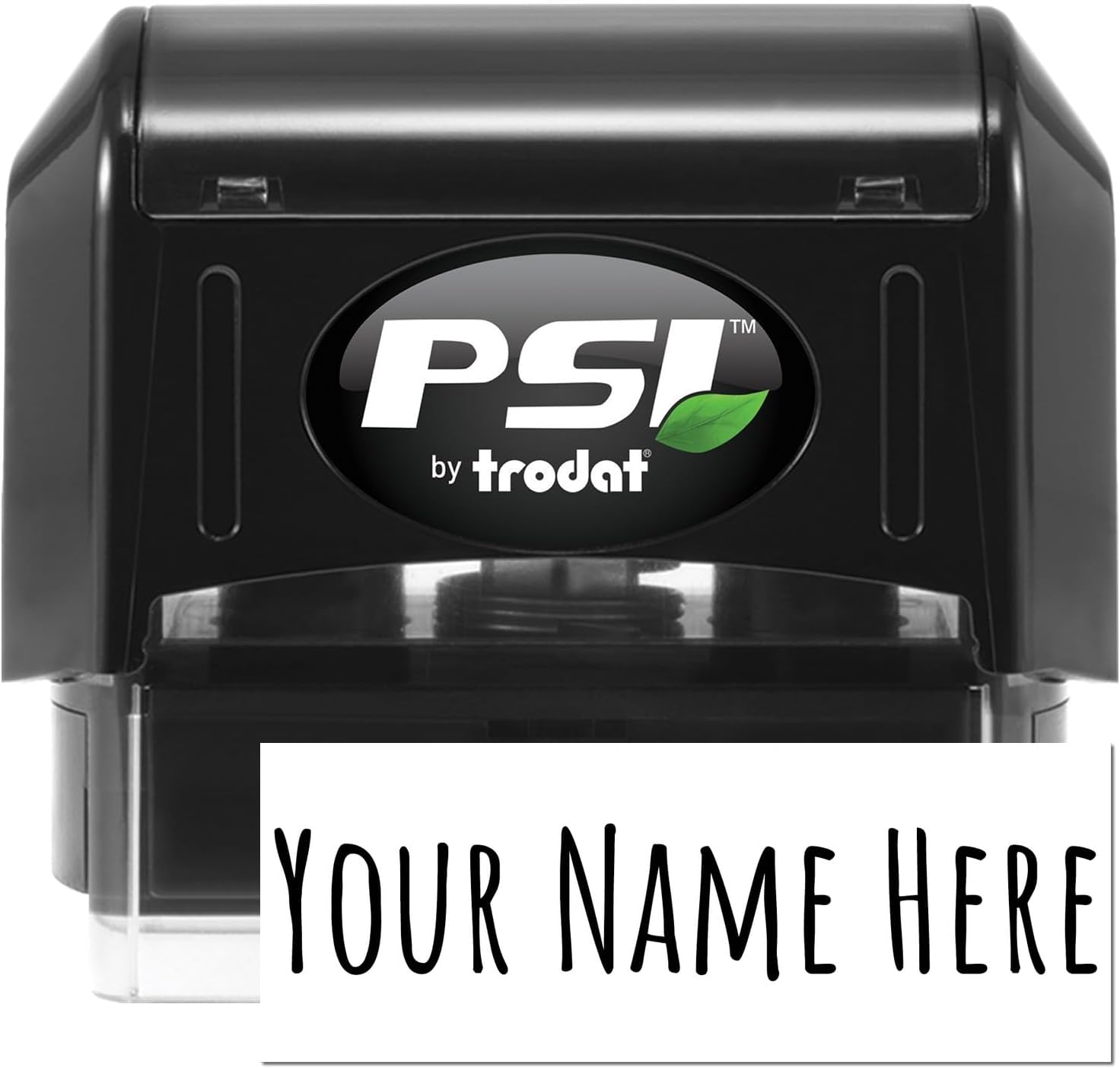 Large PSI Pre-Inked Amatic SC Custom Signature Stamper - Professional Ink Stamper for Business Use, Plumbers - Size 7/8 x 2-1/4 - and Reliable Customization Tool