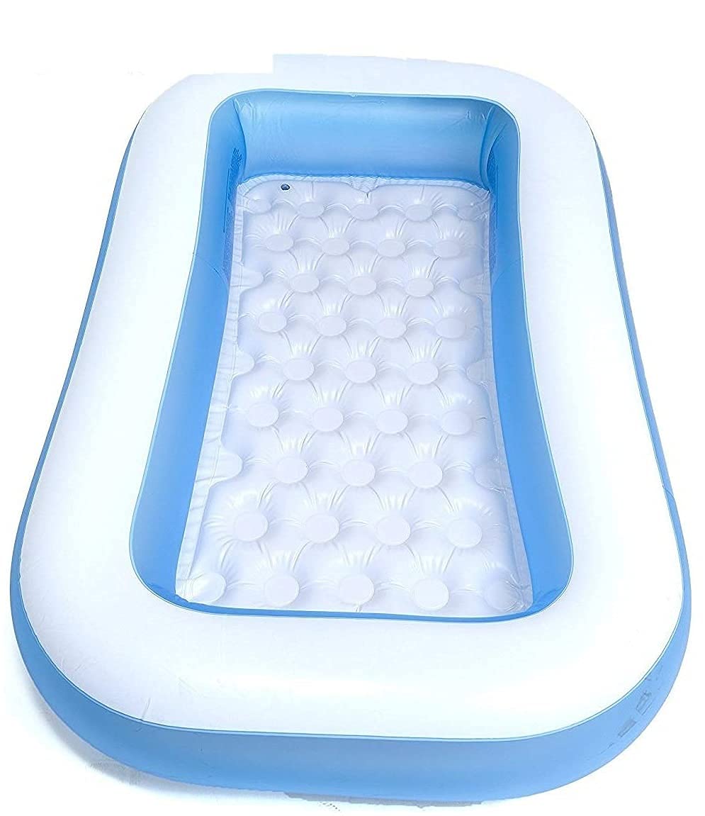 KINGZOMY® Bath tub for Baby Inflatable Rectangular Pool, Inflatable Rectangular Pool - NO AIR Pump - Multi Color - 6 Feet (BBT - 6 FT - No Pump) (B0D9DMN3K1) Amazon Price History, Amazon Price Tracker