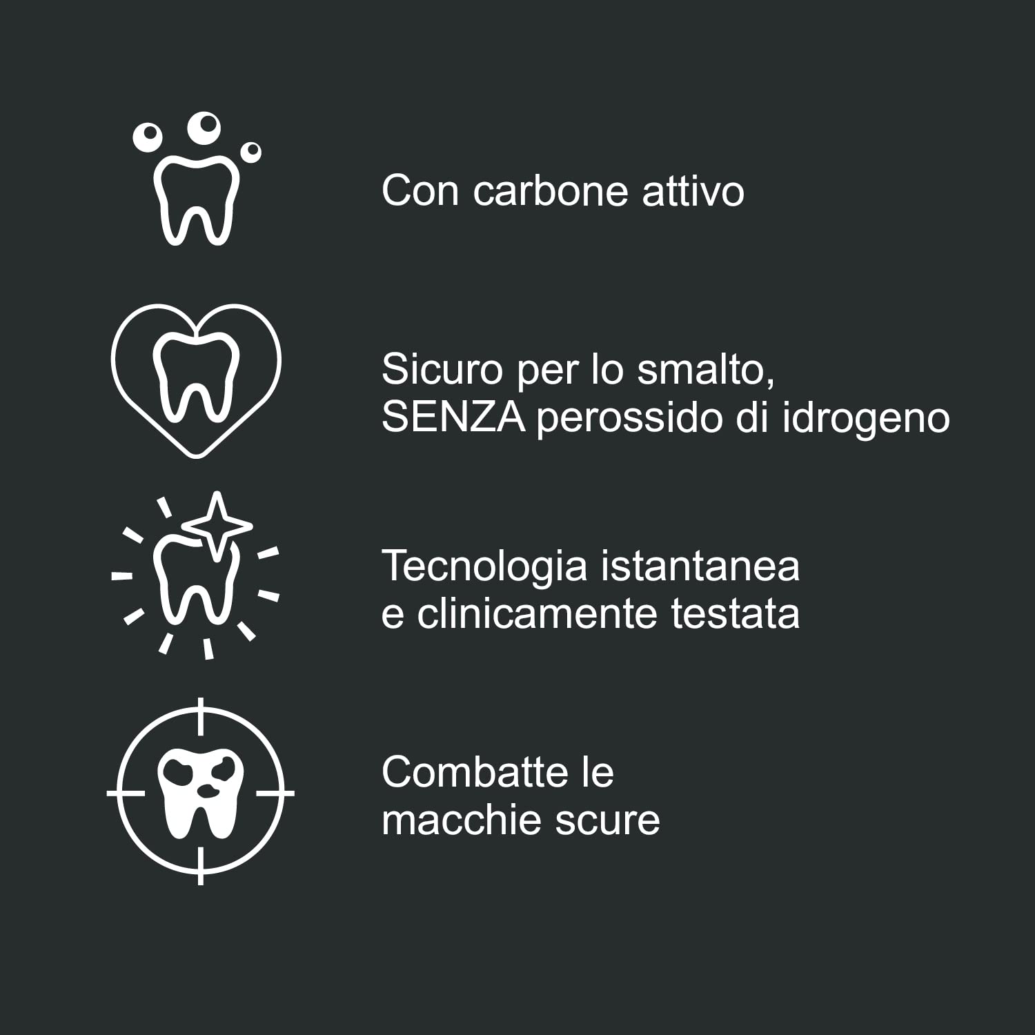 iWhite Dark Stains Kit Sbiancante Dentale - 10 Mascherine - Sbiancamento Professionale che Elimina le Macchie Scure Istantaneamente e Rinfresca l’Alito - Sbiancante con Carbone Attivo