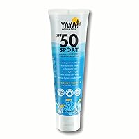 Vista 1 de YAYA ORGANICS Sport Mineral Sunscreen Lotion, SPF 50, apto para arrecifes, no nano óxido de zinc, resistente al agua, puro e hidratante, 3 onzas
