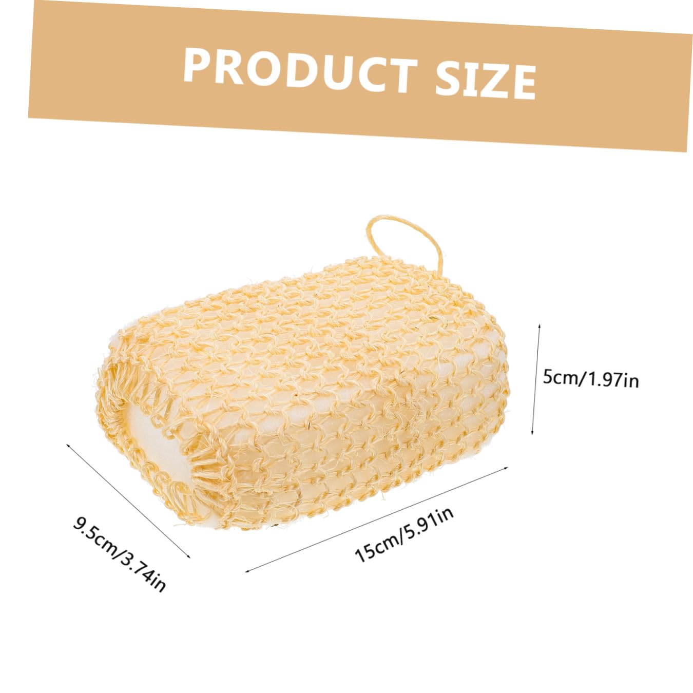 Healeved 10pezzi Spugne Esfolianti Sisal Naturale Per Corpo Spazzole Da Doccia Per Scrub e Massaggio Della Per Della e Relax Casa